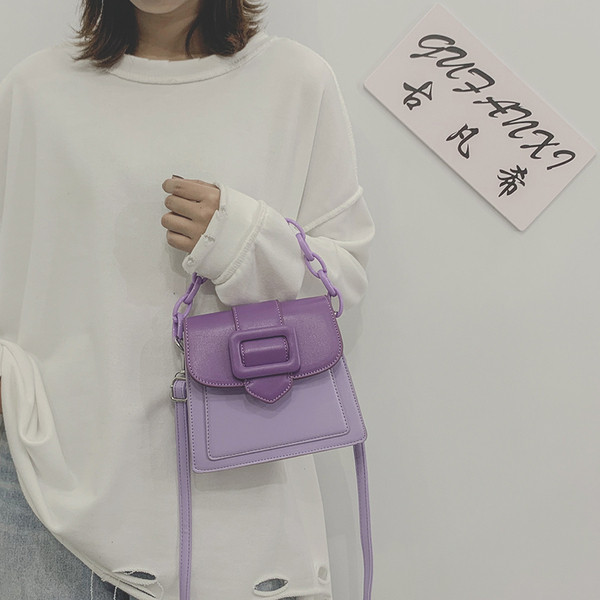 Sieviešu ādas soma ar īsu un garu ķēdīti