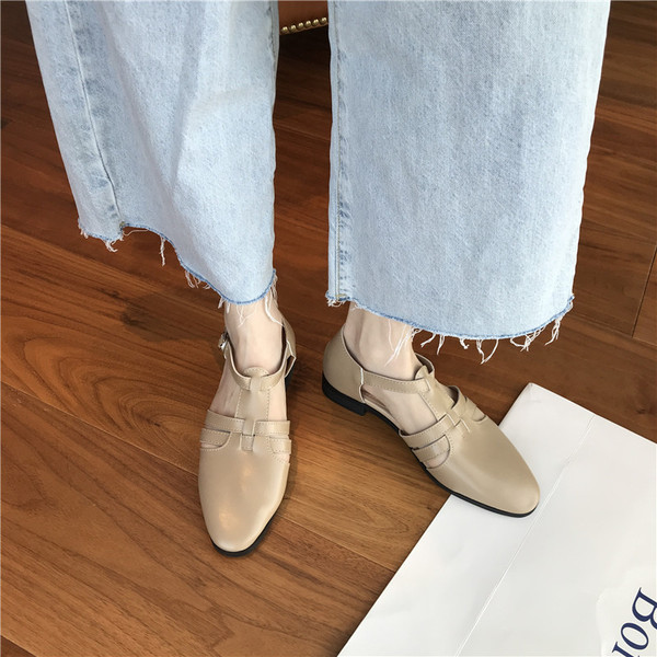 Moteriškos basutės iš eko odos - smailaus modelio