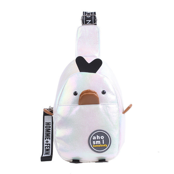 Maza sieviešu mugursoma pīles formā