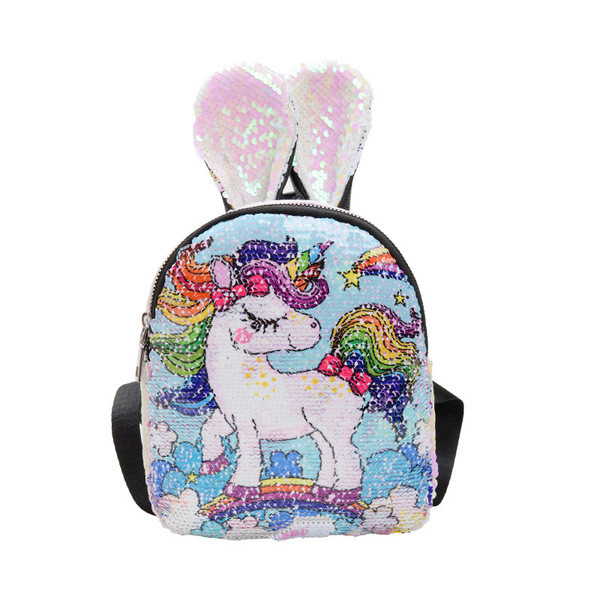 Jauna modeļa bērnu mugursoma ar 3D elementiem un fliteriem meitenēm