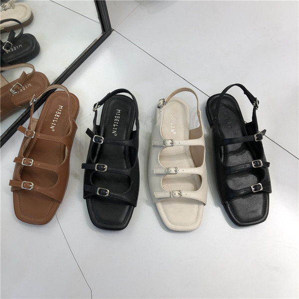 Jauns sieviešu sandaļu modelis no eko ādas