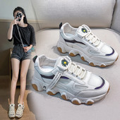 Ikdienas sieviešu kedas ar mežģīnēm un biezu zoli