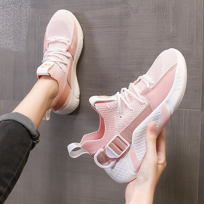 Sporta un ikdienas sieviešu kedas ar mežģīnēm un biezu zoli