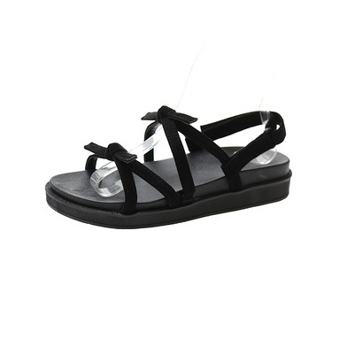 Ikdienas sieviešu sandales no eko zamšādas bordo un melnā krāsā