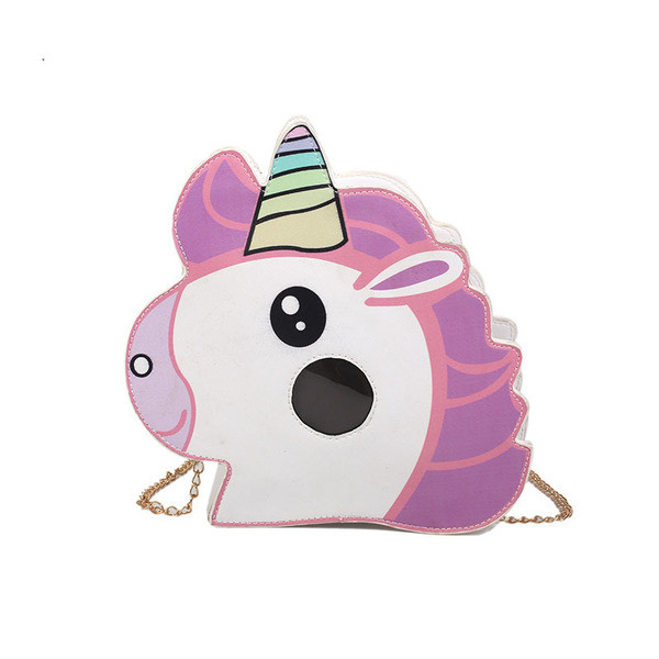 Μικρή γυναικεία τσάντα σε σχήμα πόνυ σε λευκό χρώμα