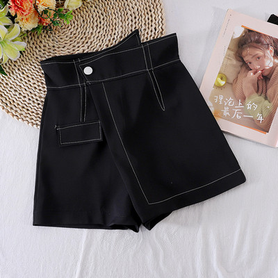 Kõrge vöökohaga vabaaja naiste lühikesed püksid – seelikutüüp