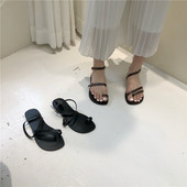 Jauns sieviešu sandaļu modelis ar plānām lencēm - divi modeļi