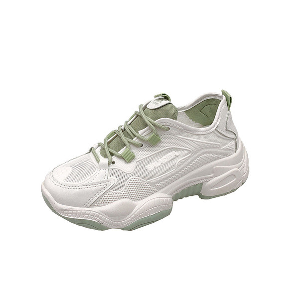 Sieviešu ikdienas kedas zaļā un pelēkā krāsā