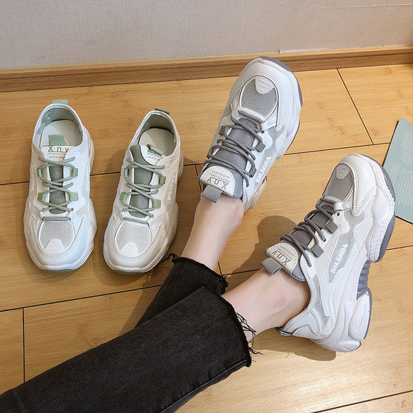 Sieviešu ikdienas kedas zaļā un pelēkā krāsā