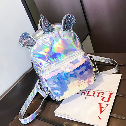 Skolēniem piemērota jauna modeļa bērnu mugursoma ar fliteriem un 3D elementu