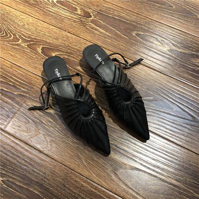 Sieviešu smailas eko ādas sandales