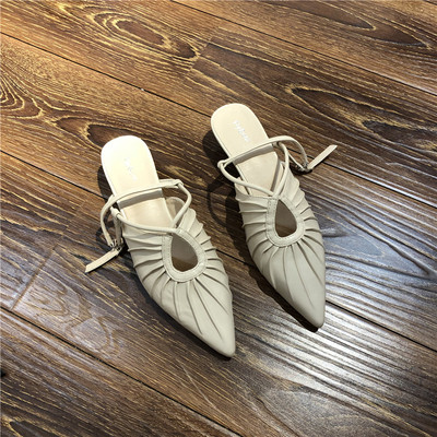 Sieviešu smailas eko ādas sandales