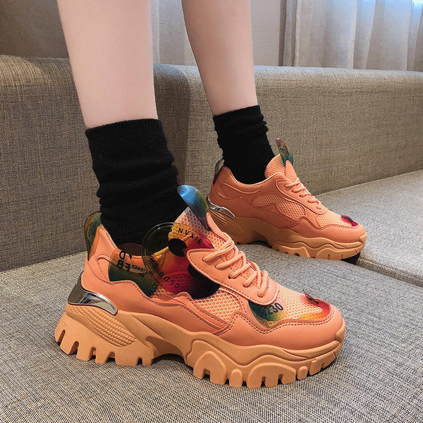 Női alkalmi tornacipő színes mintával