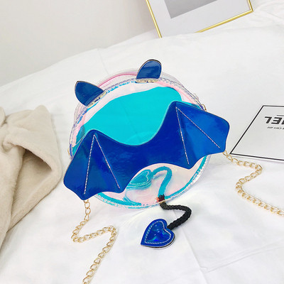 Jauna modeļa sieviešu silikona soma ar metāla ķēdīti