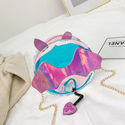 Jauna modeļa sieviešu silikona soma ar metāla ķēdīti