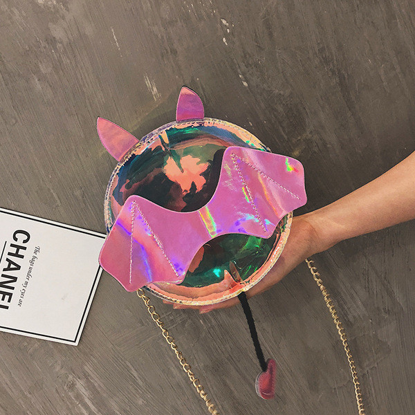 Jauna modeļa sieviešu silikona soma ar metāla ķēdīti