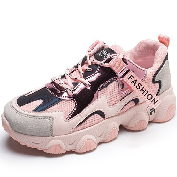 Modern női tornacipő fűzős vastag durva talppal