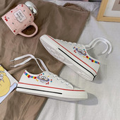 Ikdienas sieviešu kedas ar izšuvumiem un saitēm