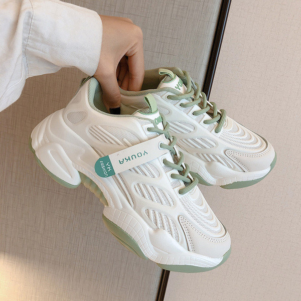 Modern női tavaszi-őszi tornacipő ökobőr fűzővel