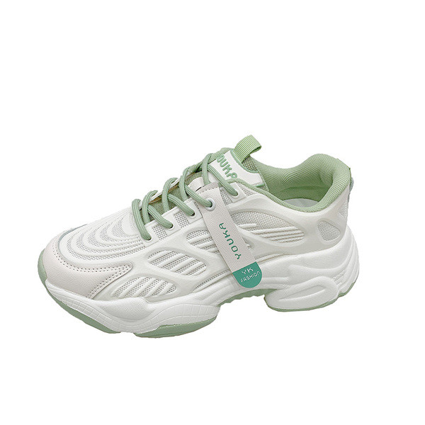 Modern női tavaszi-őszi tornacipő ökobőr fűzővel