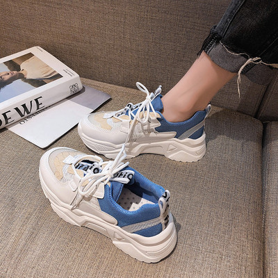 Ikdienas sieviešu kedas ar mežģīnēm un plakanu zoli trīs krāsās