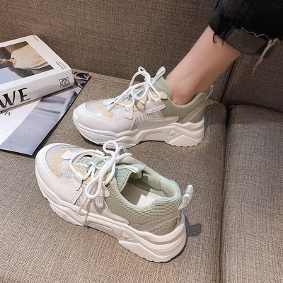 Ikdienas sieviešu kedas ar mežģīnēm un plakanu zoli trīs krāsās