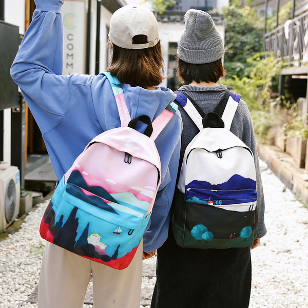 Sieviešu sporta mugursoma retro stilā ar aplikāciju