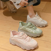 Tavaszi-őszi női tornacipő fűzős durva talppal