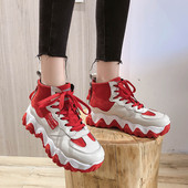 Ikdienas sieviešu augstās kedas ar mežģīnēm vairākās krāsās