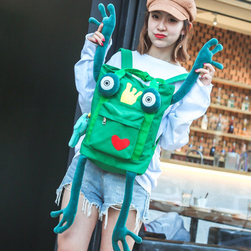 Új modell női táska 3D elemmel, zöld színben