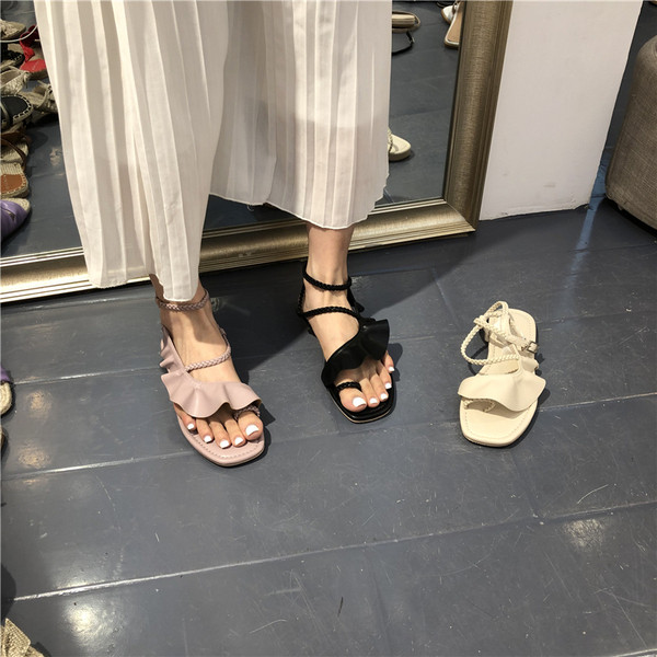 Jauna modeļa vasaras sandales ar eko ādas lokām