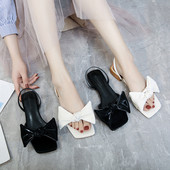 Ikdienas sieviešu sandales no eko ādas ar lentīti