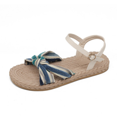 Ikdienas sieviešu sandales ar plakanu zoli un siksnu