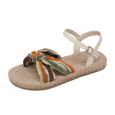 Ikdienas sieviešu sandales ar plakanu zoli un siksnu