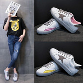 Modernas sieviešu kedas ar mežģīnēm un zvaigžņu aplikāciju