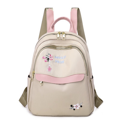 Naiste vabaaja seljakott tikandi ja esitaskuga