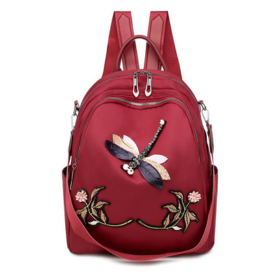 Moderan ženski ruksak s kamenčićima i vezom