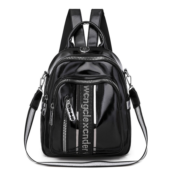 Rucsac de damă cu buzunare și pietre - un model nou