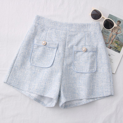 Eleganti sieviešu šorti ar kabatām priekšpusē