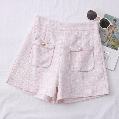 Eleganti sieviešu šorti ar kabatām priekšpusē