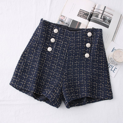 Modernas sieviešu bikses ar augstu vidukli un pogām