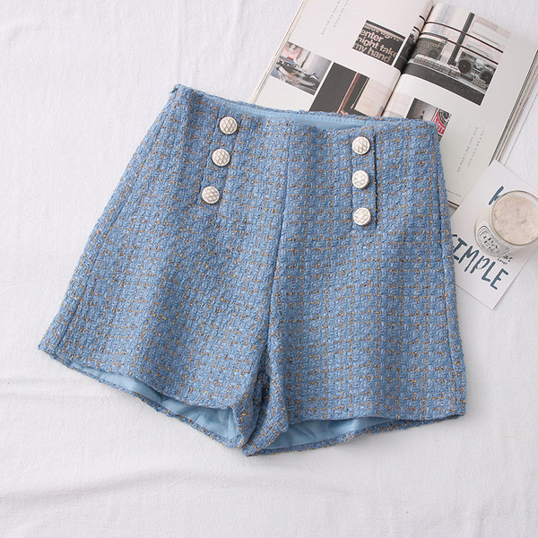 Modernas sieviešu bikses ar augstu vidukli un pogām