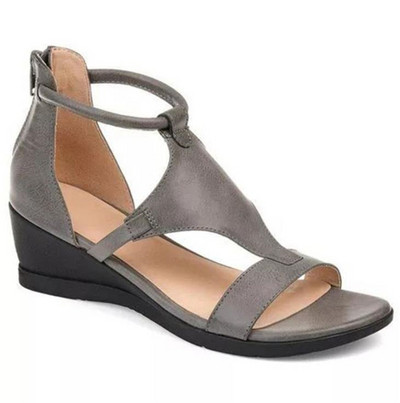 Női alkalmi platformszandál - nagy méretben