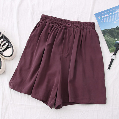 Ikdienas sieviešu šorti ar augstu vidukli – plats modelis