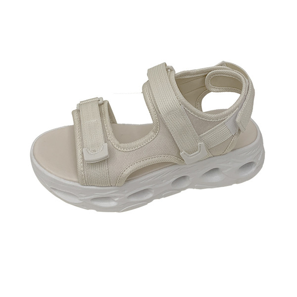 Ikdienas sieviešu sandales ar līmēm un 4 cm platformu