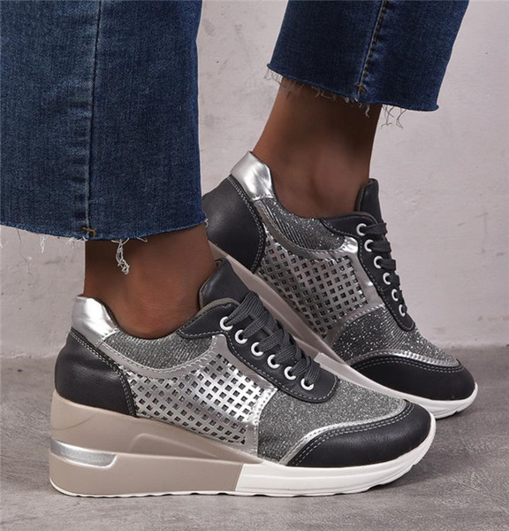 Mūsdienīgas ikdienas kedas ar platformu no eko ādas - lieli izmēri