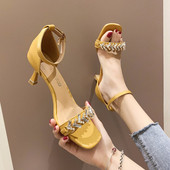 Moodsad naiste sandaalid kividega ökonahast