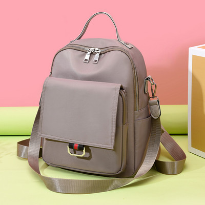 Ikdienas sieviešu mugursoma ar rāvējslēdzēju, kas piemērota studentiem