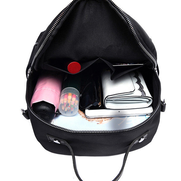 Ikdienas sieviešu mugursoma ar rāvējslēdzēju, kas piemērota studentiem