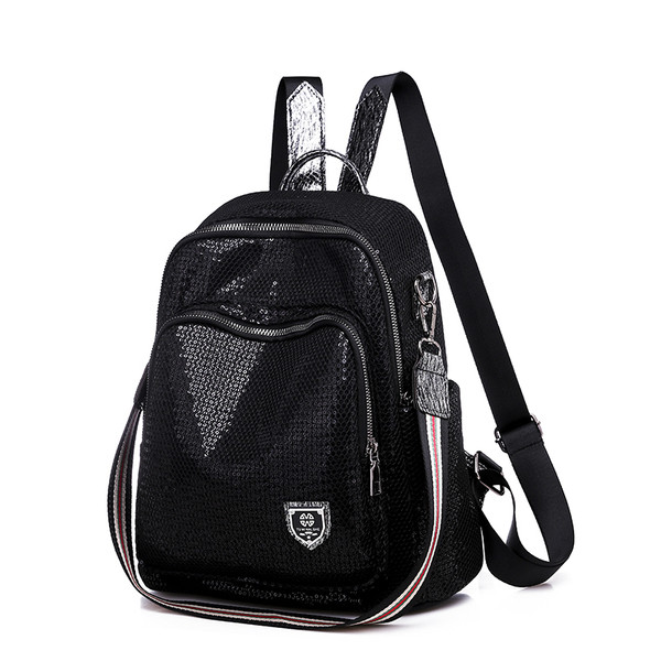 Uut mudelit musta värvi litritega naiste seljakott